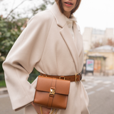Couleur Cognac Collection ASTRÉ Ceinture en cuir Ceinture, Sac ceinture cognac avec chaine dorée, accessoire femme, sac femme