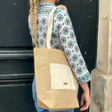 tote bag, sac femme, grand sac, collection ASTRÉ, sac en raphia, sac beige, sac plage, accessoire femme