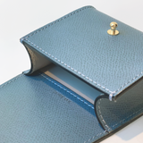 sac balade, sac pour chien, laisse, cuir grainé bleu, collection ASTRÉ, collection ledog, sac en cuir