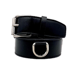 Noir Argenté Couleur Noir Collection ASTRÉ Ceinture en cuir Ceinture Cuir Lisse ASTRÉ Paris
